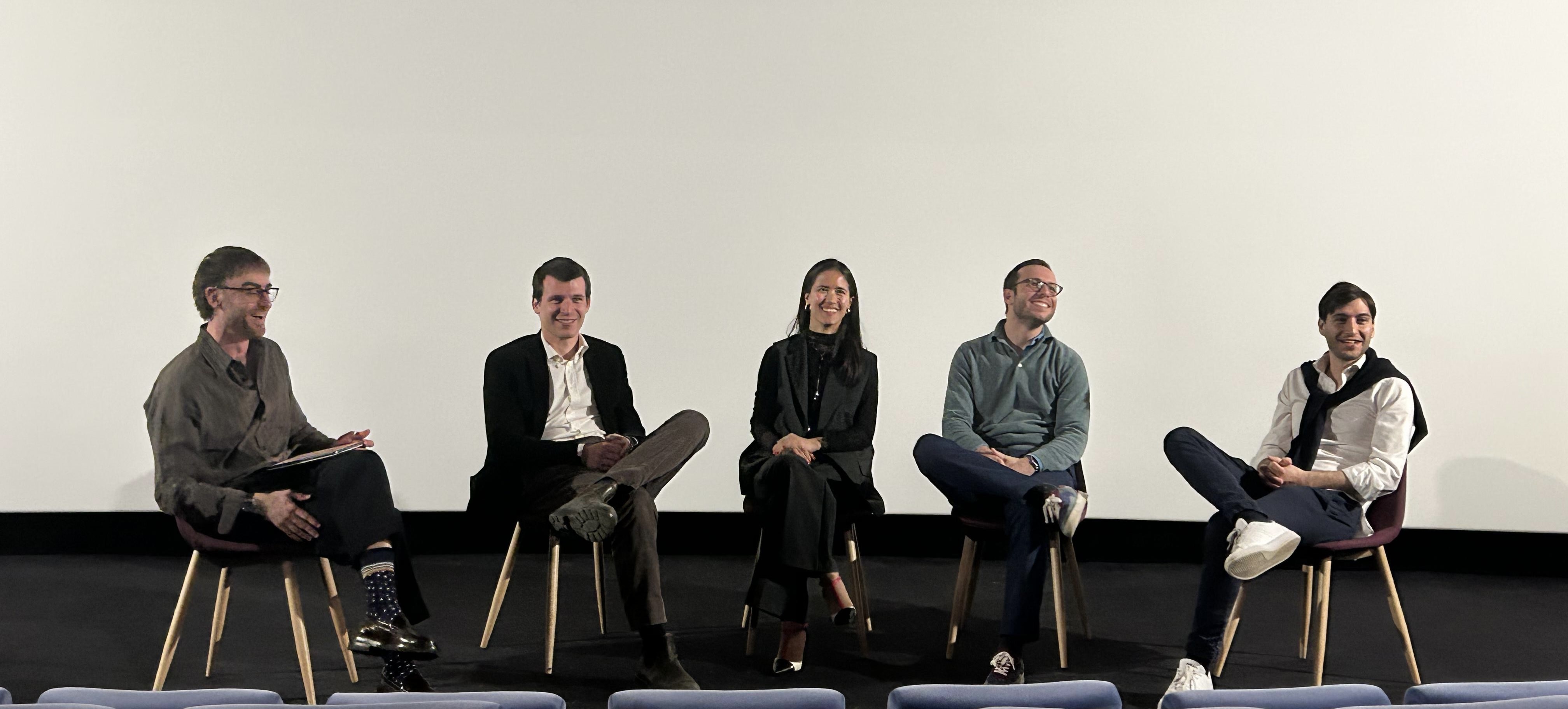 Panel discussion at Ermitage cinema, Fontainebleau